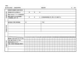 （参考） 食の安全点検店 点検表(販売業） 点検表作成組織又は責任者