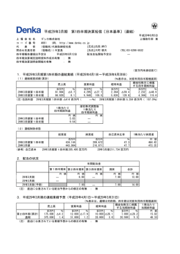 平成29年3月期 第1四半期決算短信〔日本基準〕(連結)