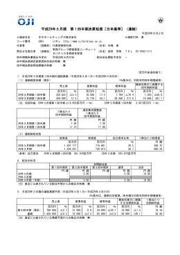 平成29年3月期 第1四半期決算短信〔日本基準