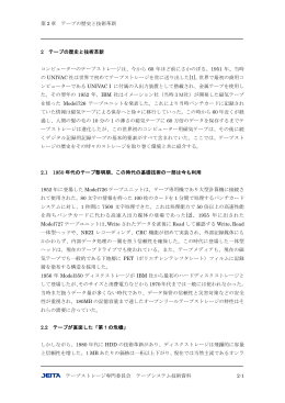 第2章 テープの歴史と技術革新