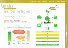 ブログを核に集客を行うブログメディア 「Ameba by CyberAgent」