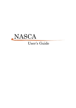 NASCA User`s Guide