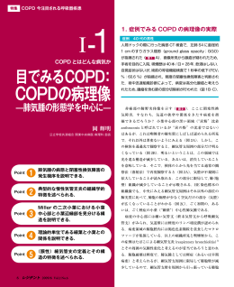 目でみるCOPD： COPDの病理像