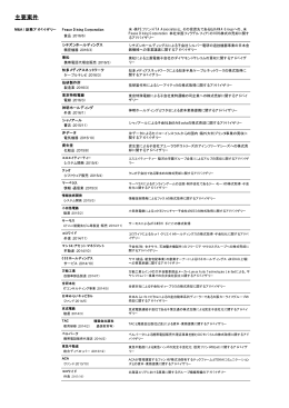 アドバイザリー業務実績(PDF/21KB)