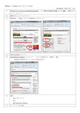Fedora への Java のインストール方法