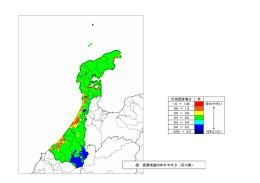 図 表層地盤のゆれやすさ（石川県）