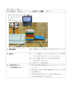 教材・教具カード様式 LAG MIRROR （映像遅延フリーソフト） 太田