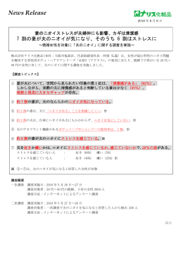 「夫のニオイ」に関する調査結果