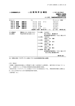 公開特許公報 - 鹿児島TLO