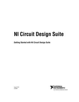 Getting Started with NI Circuit Design Suite (Multilingual)