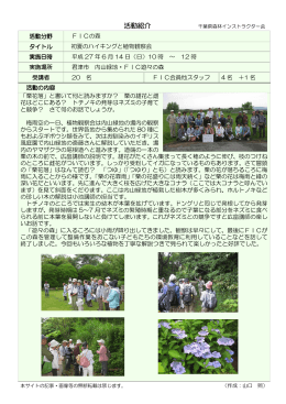 初夏のハイキングと植物観察会 - 千葉県森林インストラクター会