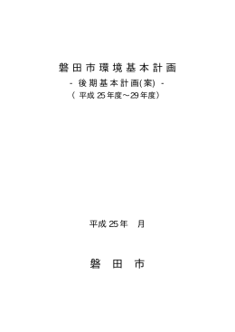 平成25年度～平成29年度