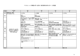 ベトナム・ハノイ師範大学・お茶大「幼児教育共同セミナー」日程表