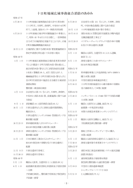 十日町地域広域事務組合のあゆみ