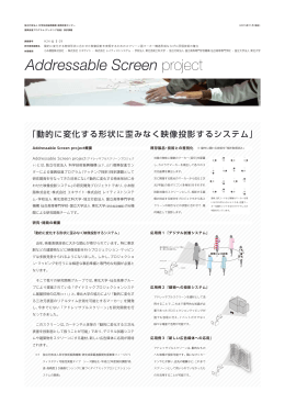 動的に変化する形状に歪みなく映像投影するシステム