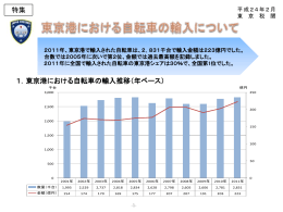 東京港における自転車の輸入について