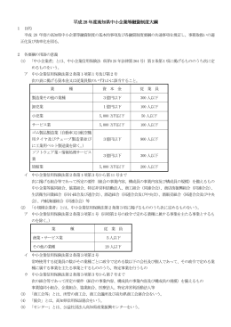 平成28年度高知県中小企業等融資制度大綱[PDF：487KB]