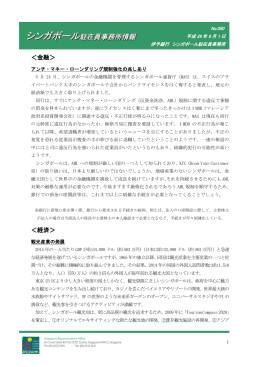 平成28年6月分 観光産業の発展 他