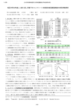 相互作用を考慮した繰り返し荷重下のコンクリート充填矩形