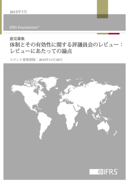 体制とその有効性に関する評議員会のレビュー