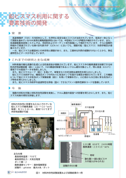 鉛ビスマス利用に関する 要素技術の開発