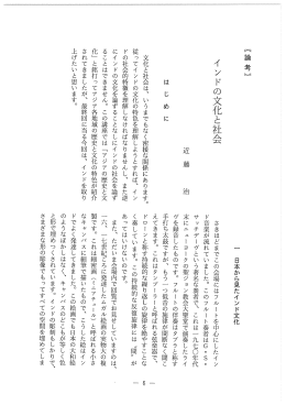 インドの文化と社会