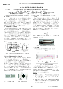 ミリ波帯用無反射終端器の開発
