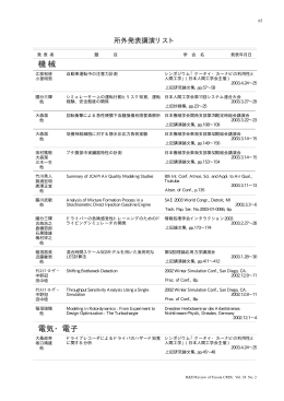 機 械 電気・電子