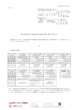 国内不動産及び不動産信託受益権の取得に関するお知らせ【Gビル新宿