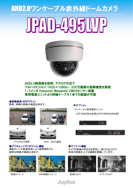 AHD2.0ワンケーブル赤外線ドームカメラ