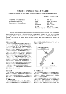 2)沖縄における特殊緑化手法に関する調査