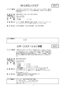 調査結果（クラブ紹介）