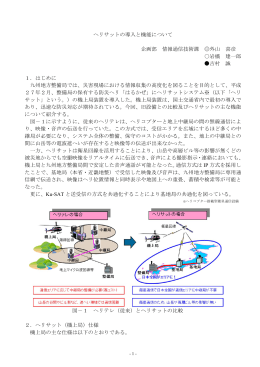 ヘリサットの導入と機能について