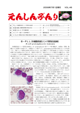 B−PLL（B細胞性前リンパ球性白血病） - 福岡市医師会