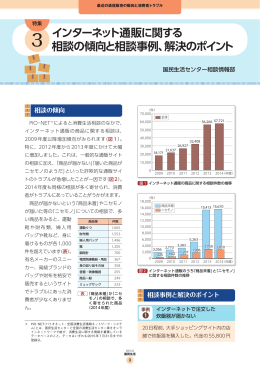 インターネット通販に関する 相談の傾向と相談事例、解決のポイント