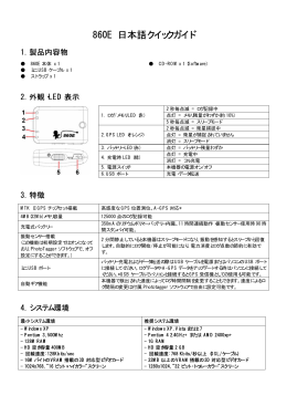 860E 日本語クイックガイド