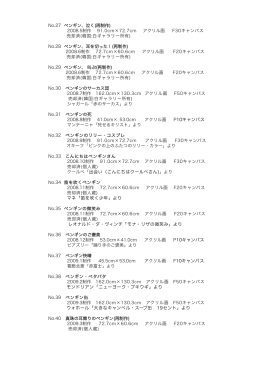 No.27 ペンギン、泣く(再制作) 2008.5制作 91.0cm×72.7cm アクリル画