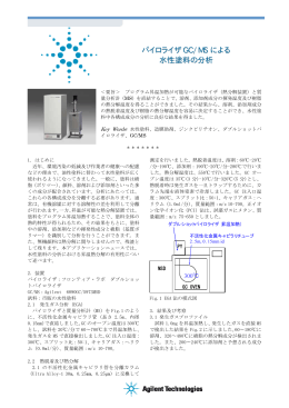 パイロライザ GC/MS による 水性塗料の分析