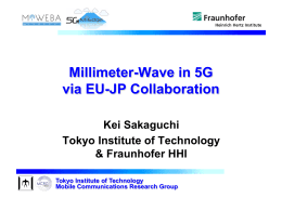Millimeter-Wave in 5G via EU