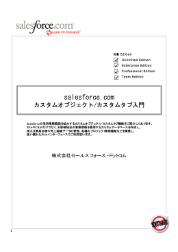 ダウンロード - Salesforce ユーザ向け活用支援サイト