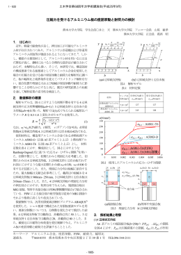 圧縮力を受けるアルミニウム板の座屈挙動と耐荷力の検討