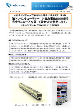 『Bトレインショーティー 小田急電鉄8000形』 完全リニューアル版 4両