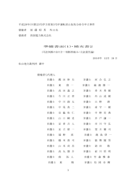 仮処分・準備書面1-5（司法判断のあり方）-補充書2