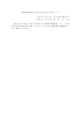 中期防衛力整備計画