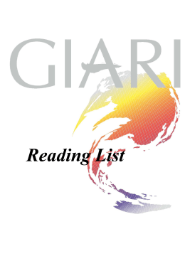 GIARI Reading List - Global Institute for Asian Regional Integration