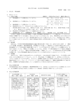 第2学年＊組 社会科学習指導案 指導者 渡邉 宏幸 1 単元名 明治維新