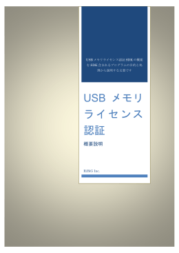 USB メモリ ライセンス 認証