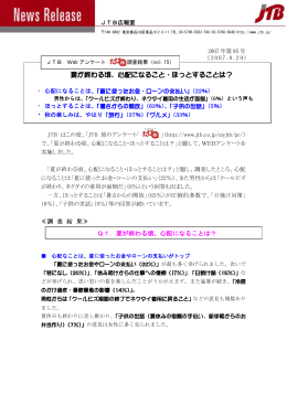 夏が終わる頃、心配になること・ほっとすることは？