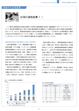 103号（PDFファイル） - 日本企業台湾進出支援 JAPANDESK
