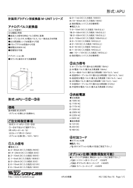 形式：APU - M